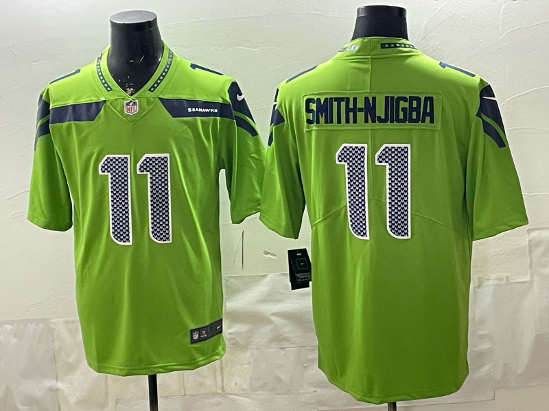 Men 2026 Seattle Seahawks #11 Smith Njigba green Nike Limited NFL Jersey 004->seattle seahawks->NFL Jersey
